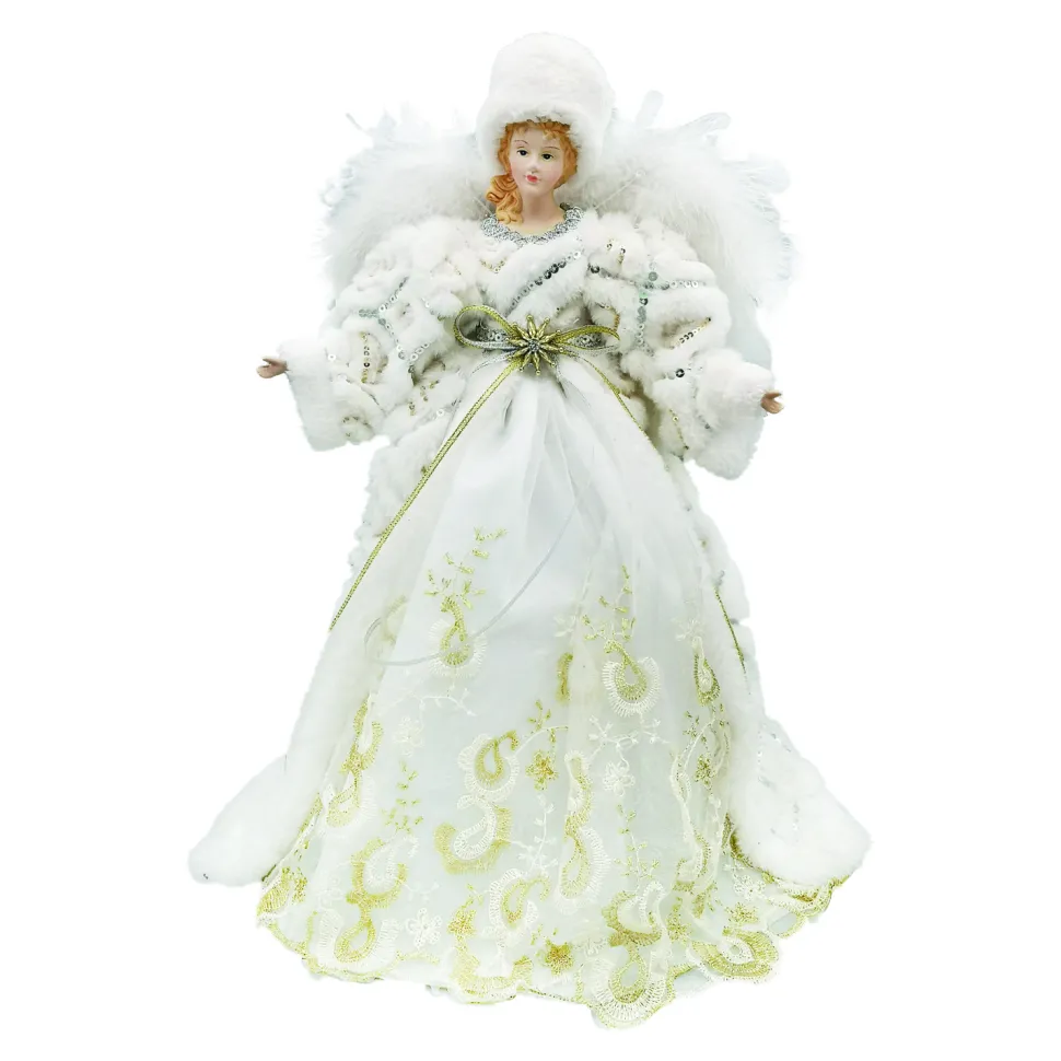ANGEL TREE TOP 16″ GOLD/ SILVER