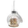 BALL DECOR CLEAR 3″ DEER SCENE