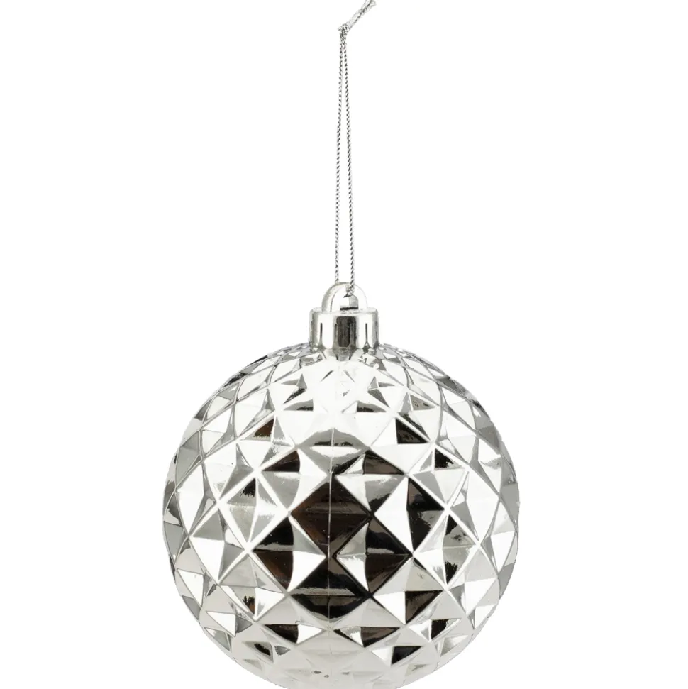 BALL DIAMOND CUT 120MM SHINY SILVER