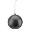 BALL EMBOSSED 100MM SHINY BLACK