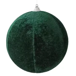 BALL FABRIC VELVET 4.5″ DARK GREEN