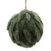 BALL FELT GREEN 5″ FROSTED LOOKED