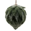 BALL FELT GREEN 4″ FROSTED LOOKED
