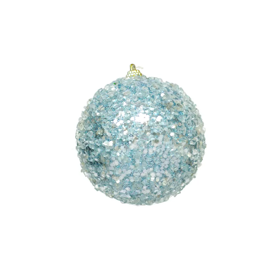 BALL GLITTER & ICE 90MM ICE BLUE
