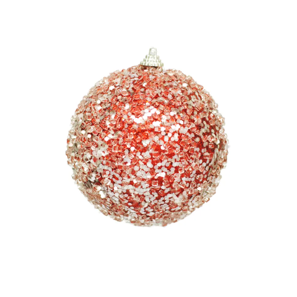 BALL GLITTER & ICE 110MM RED