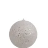 BALL GLITTER & ICE 150MM WHITE