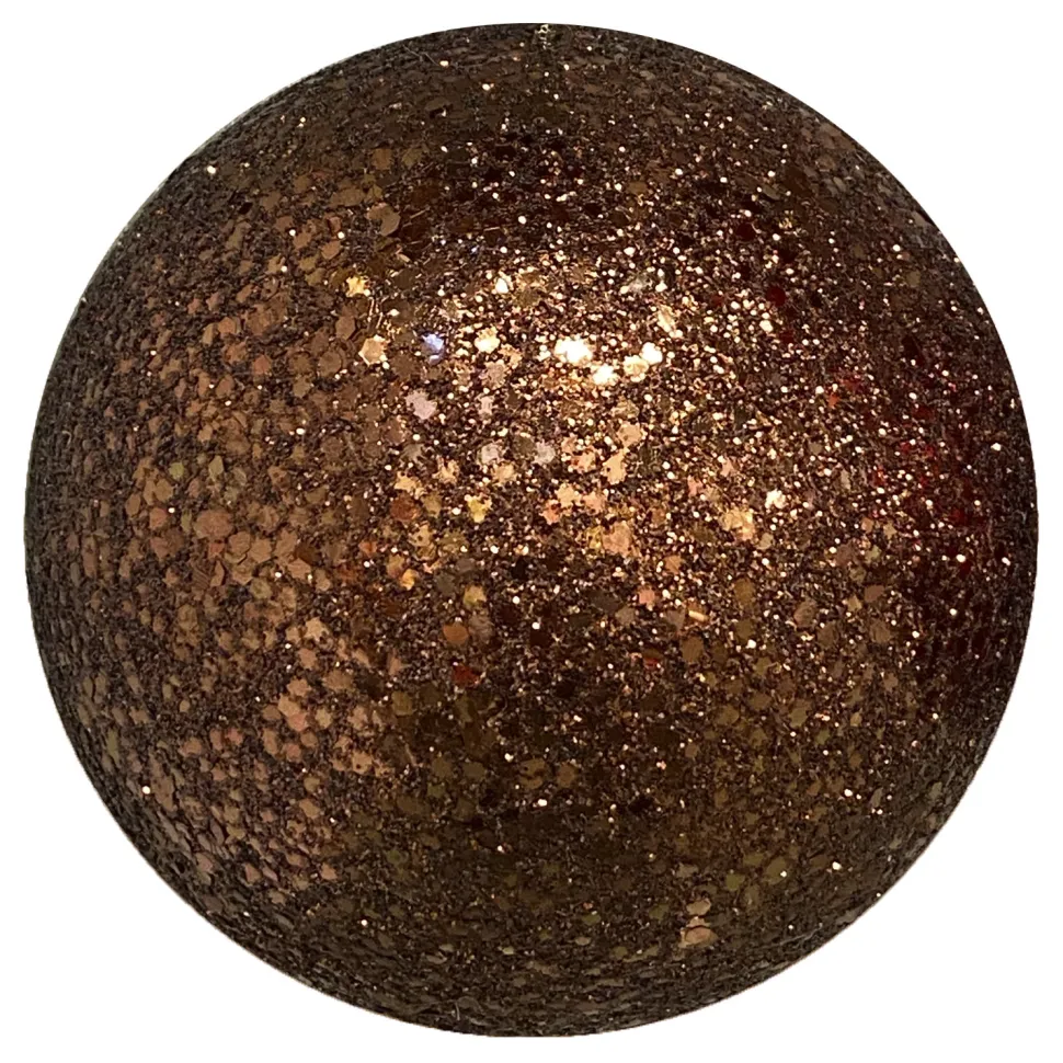 BALL GLITTER 120MM CHOCOLATE