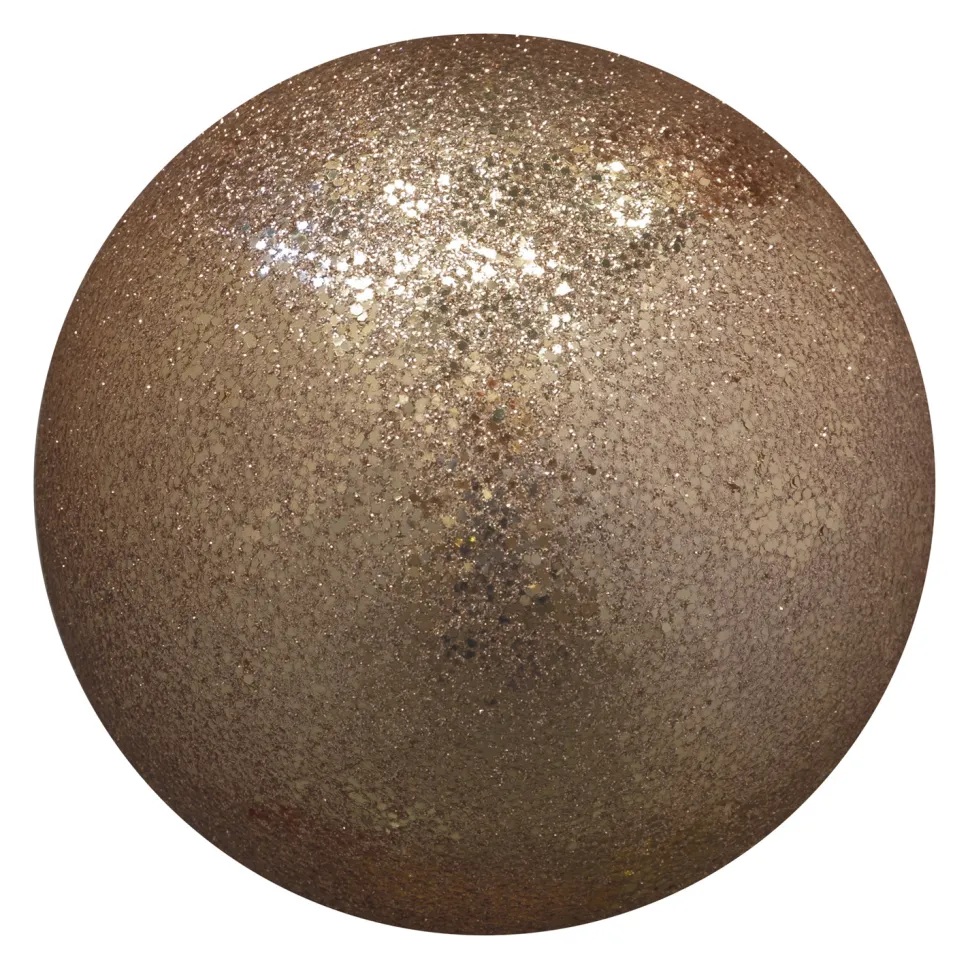 BALL GLITTER 120MM LIGHT COPPER