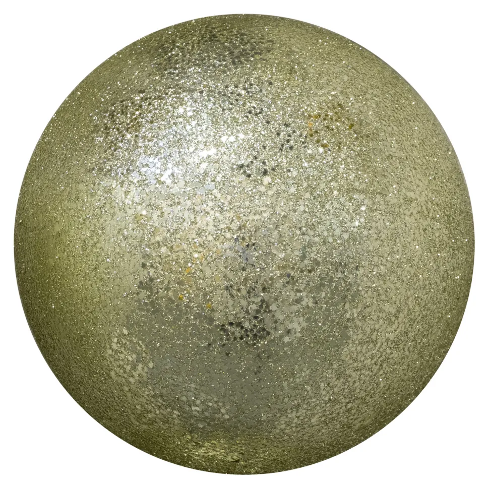 BALL GLITTER 200MM LIGHT GOLD