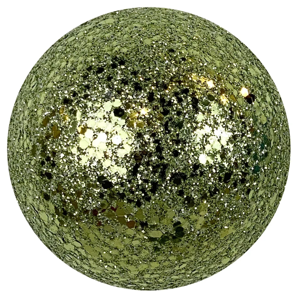 BALL GLITTER 120MM MINT GREEN