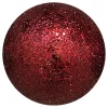 BALL GLITTER 120MM RUBY RED