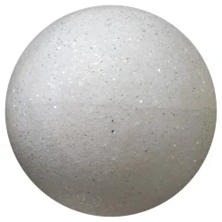 BALL GLITTER 120MM WHITE