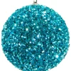 BALL GLITTER-3D 105MM TEAL