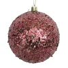 BALL GLITTER-MIXED 100MM BOYSENBERRYW/ GOLD