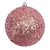 BALL GLITTER-MIXED 100MM MAUVE