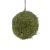 BALL MOSS/ TWIG 4.5″ GREEN W/ RATTEN
