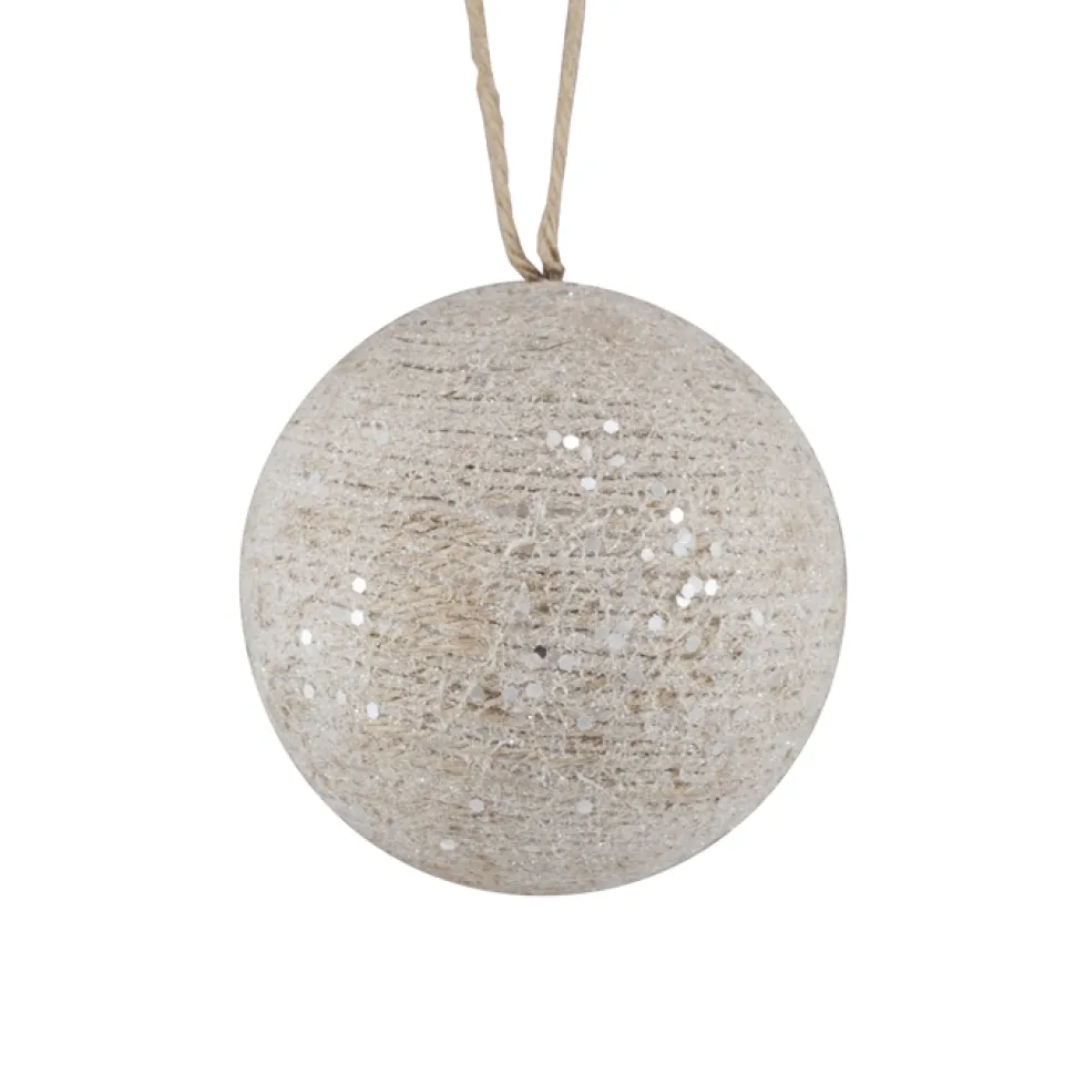 BALL NATURAL JUTE 5″ FROSTED