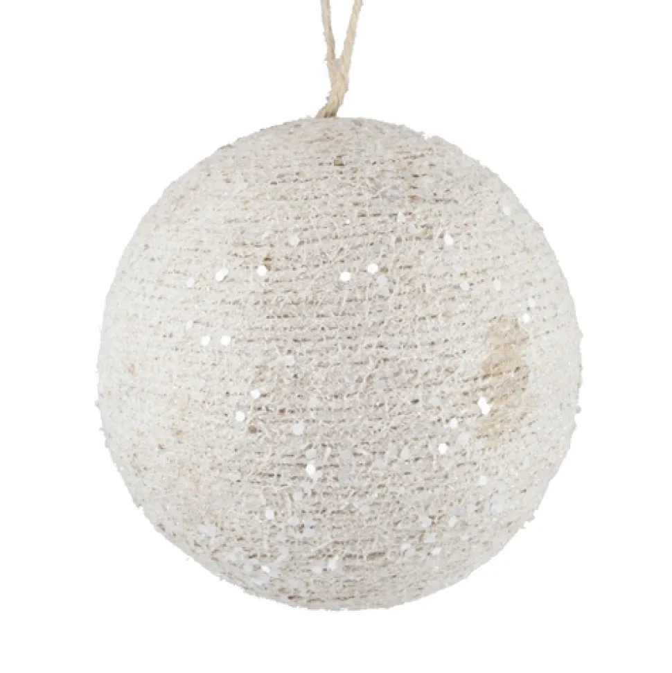 BALL NATURAL JUTE 6″ FROSTED