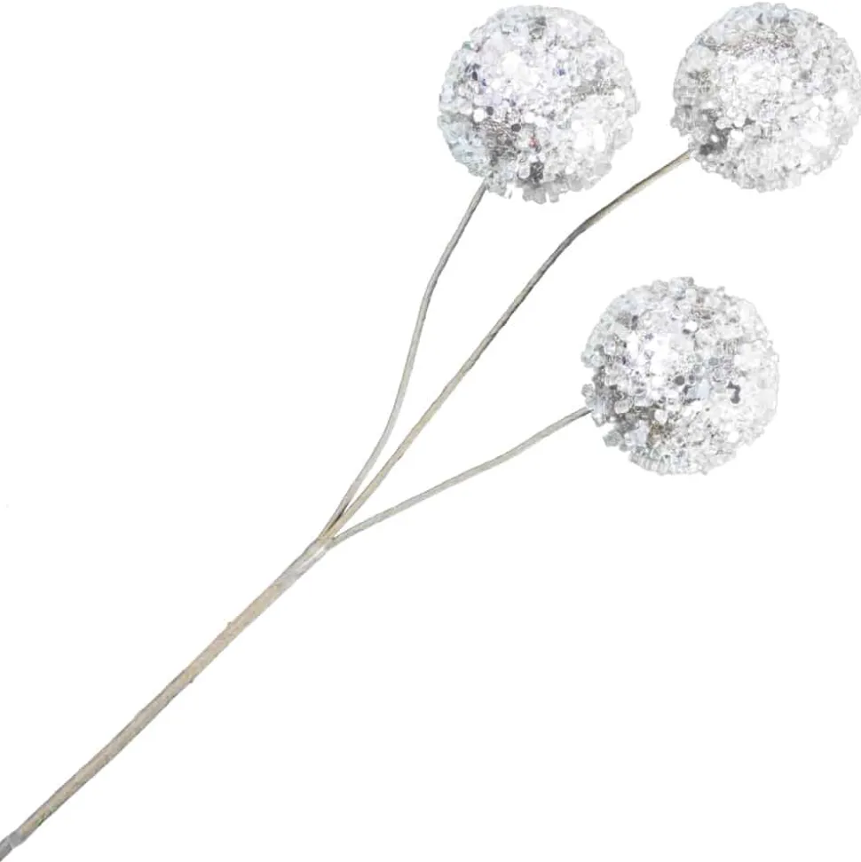 BALL PICK 13″X3 CHAMPAGNE W/ICE & GLITTER