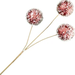 BALL PICK 13″X3 RED W/ICE & GLITTER
