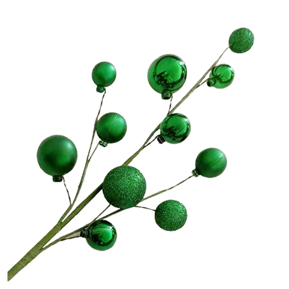BALL SPRAY 23″X11 GREEN SHINY/ MATT/GLITTER