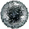 BALL VINTAGE ICE GLITTER 100MM PEWTER