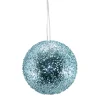 BALL VINTAGE ICE GLITTER 150MM ICE BLUE