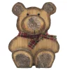 BEAR BROWN/NAT. SITTING 9.8″W/ BOW TIE
