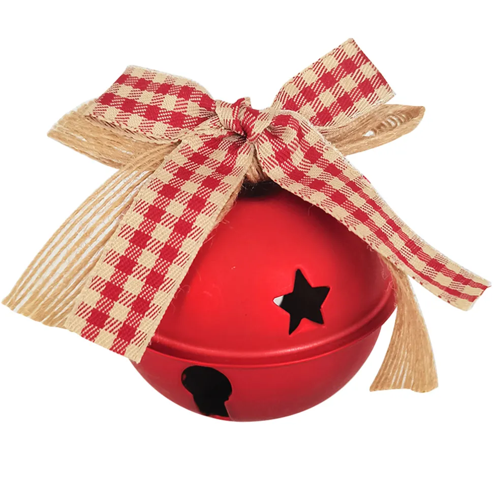 BELLRED 3.5″/80MM RED W/ PLAID RIBBON