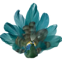 BIRD PEACOCK TEAL 7″ W/CLIP