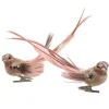 BIRD ROSE GOLD 5.5″ W/ CLIP & GLITTER 2/S