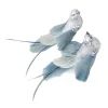 BIRD SILVER 6.5″ W/ GLITTER 2/S W/ CLIP