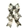 BOW BLACK/ WHITE PLAID 5.5″ X 7″ 2PCS