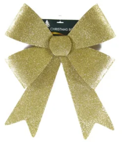 BOW GOLD GLITTER 20″X 26″