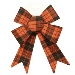 BOW RED/ BLACK PLAID 7″ X 12″