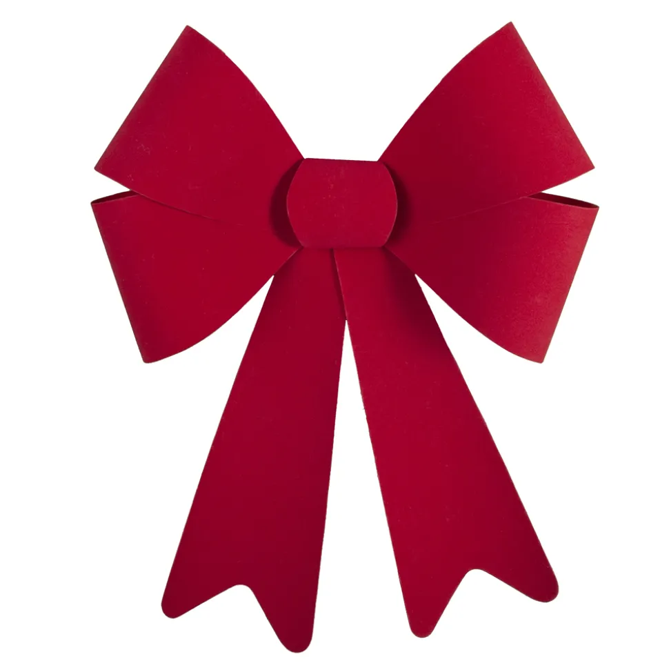 BOW RED VELVET 14″X20″ FORMED/ PVC BACKING