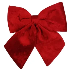 BOW SPONGE/FABRIC 8.5″ RED VELVET
