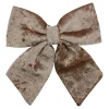 BOW SPONGE/FABRIC 8.5″ ROSE GOLD VELVET