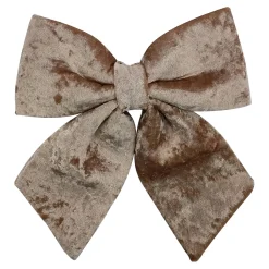BOW SPONGE/FABRIC 8.5″ ROSE GOLD VELVET
