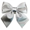 BOW SPONGE/FABRIC 13″ SILVER
