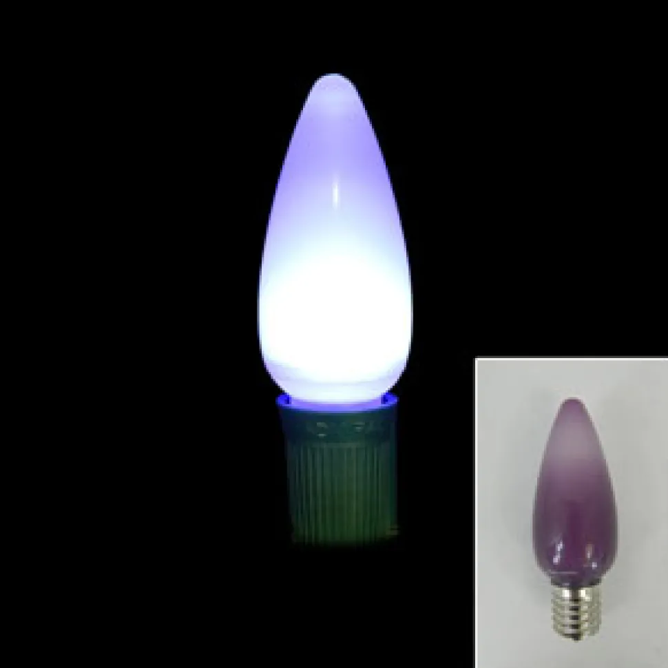 BULB LED REPL. O/D C9/OPAQUE PURPLE (5 LED )