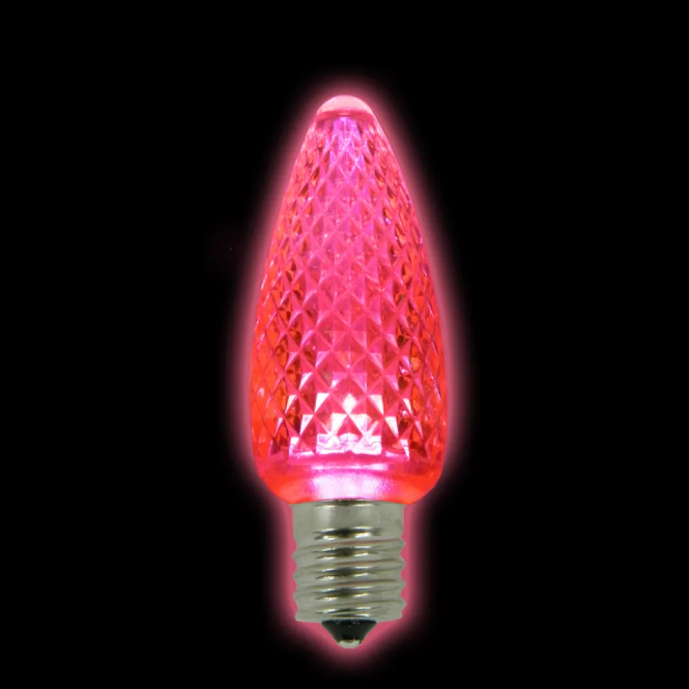 BULB LED REPL O/D SMD C7 PINK (2 LED) DIMMABLE