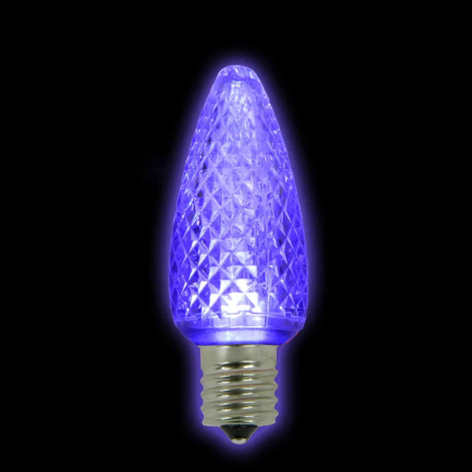 BULB LED REPL O/D SMD C9 PURPLE (3 LED) DIMMABLE