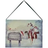 CANVAS 8″X6″ 20 FIBERS 2 SNOWMAN