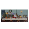 CANVAS 24″X12″ 3 LED REINDEER & SANTA DINNER W/TIMER