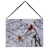 CANVAS 8″X6″ LED 20 FIBERS 2 BIRDS ON BRANCH