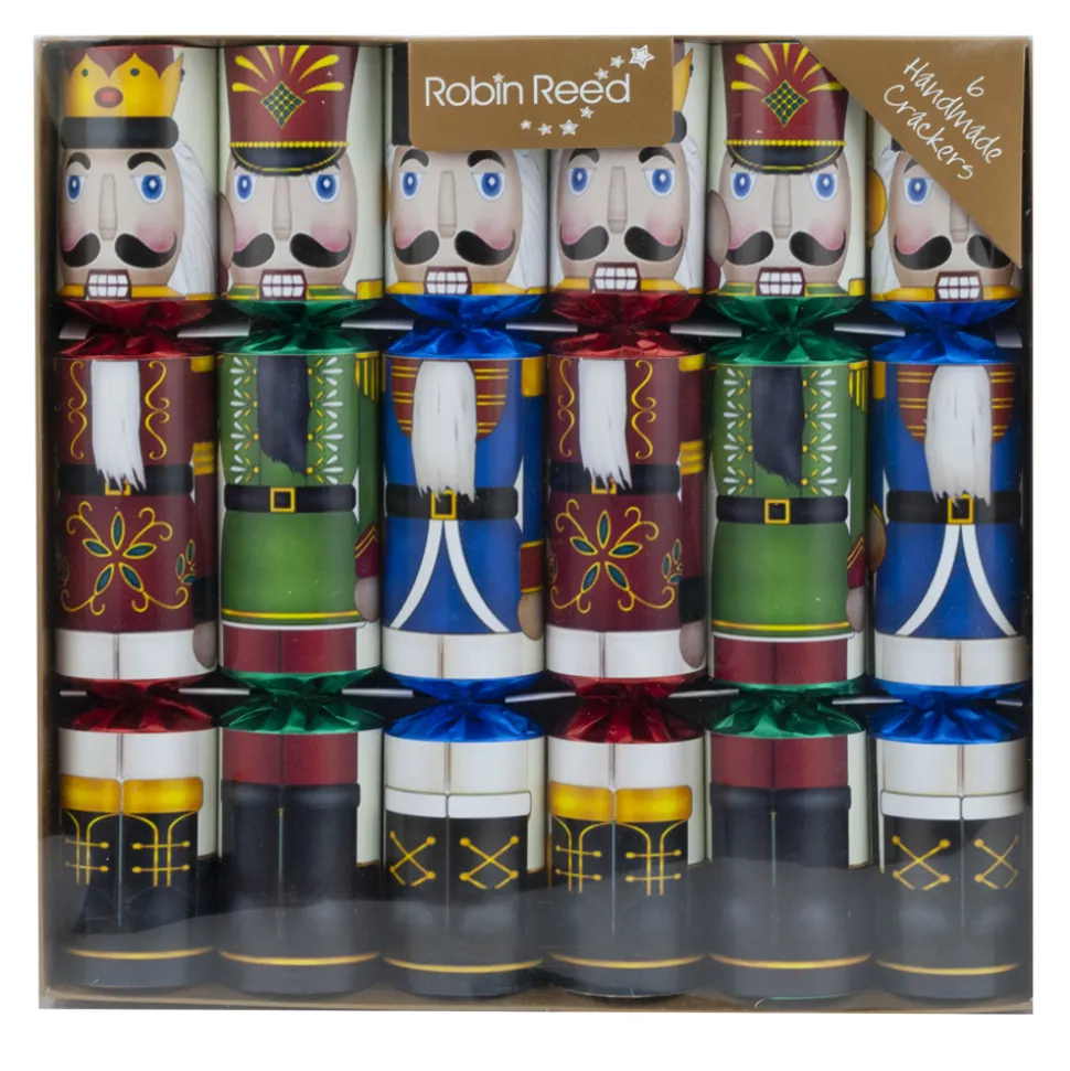 CHRISTMAS CRACKER PREMIUM 6PCx12″ LARGE NUT CRACKER PRINT MULTI