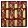 CHRISTMAS CRACKER PREMIUM 6PCSx12″ PLAID/GOLD SHINNY W/ PICADILLY