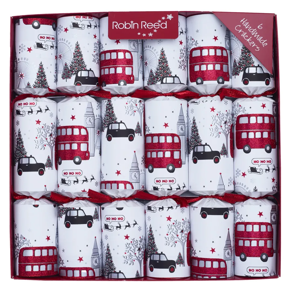 CHRISTMAS CRACKER PREMIUM 6PCx12″ LONDON SIGHTS WITH PICCADILLY GIFT INSIDE