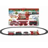 CHRISTMAS TRAIN SET W/MOVEMENT, MUSIC & LIGHTS 20PCS – B/O 64″x37″